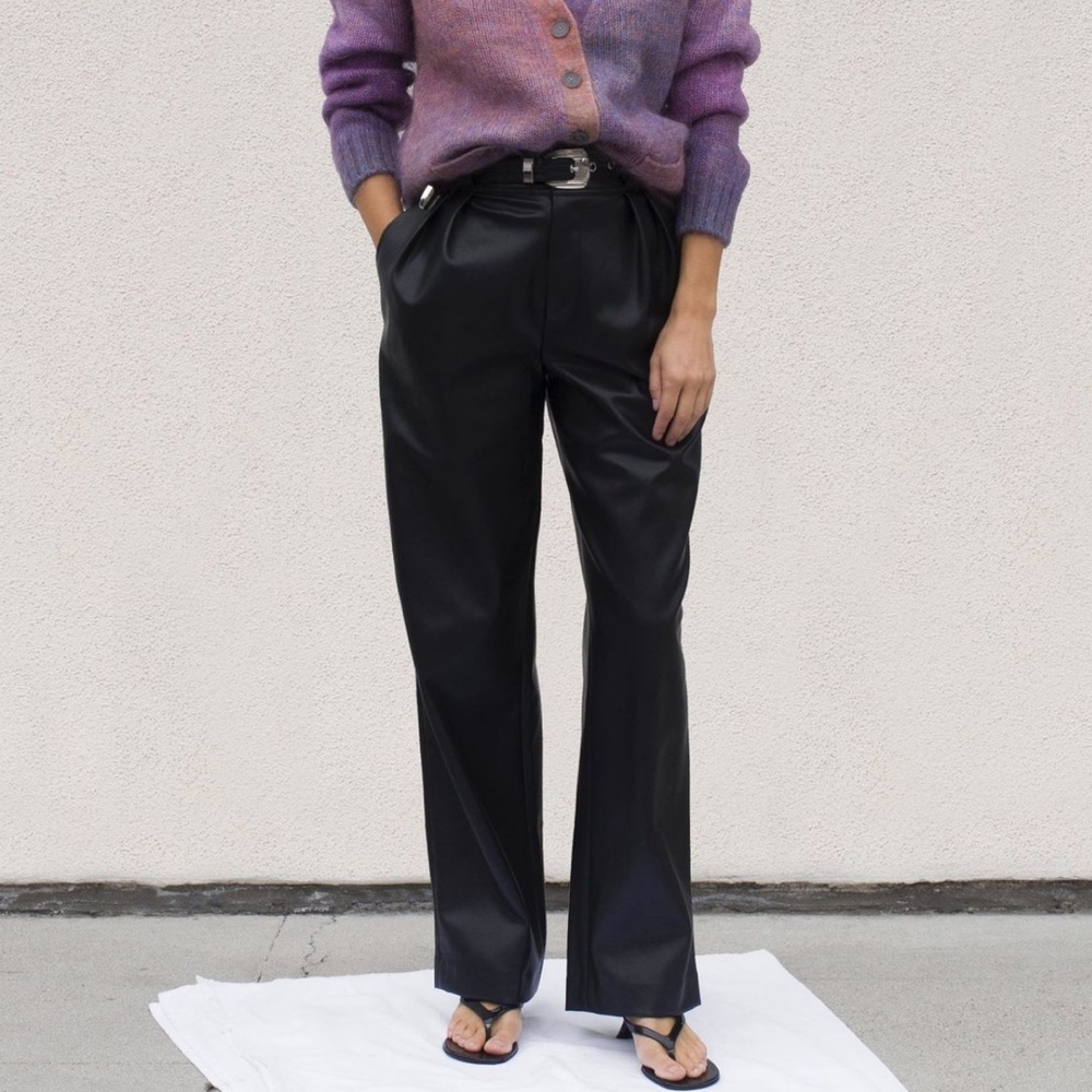 Simon Miller - Vegan Black Leather Pants